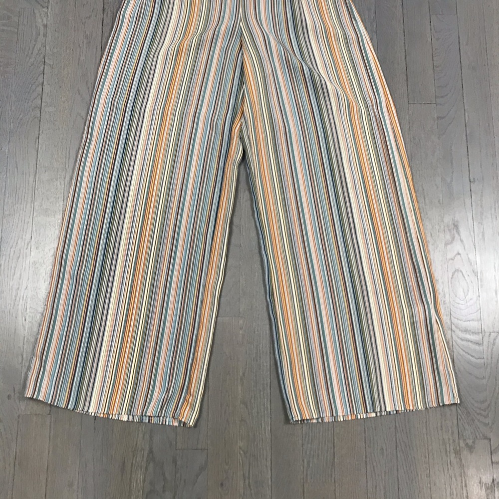 NWT Sadie & Sage Striped Wide Leg High Rise Pants - Picture 6 of 8